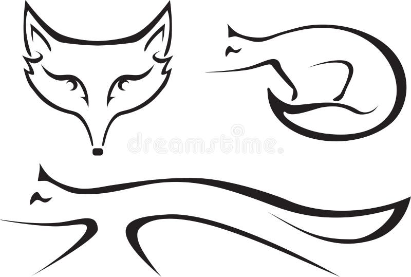 The foxes vector illustration