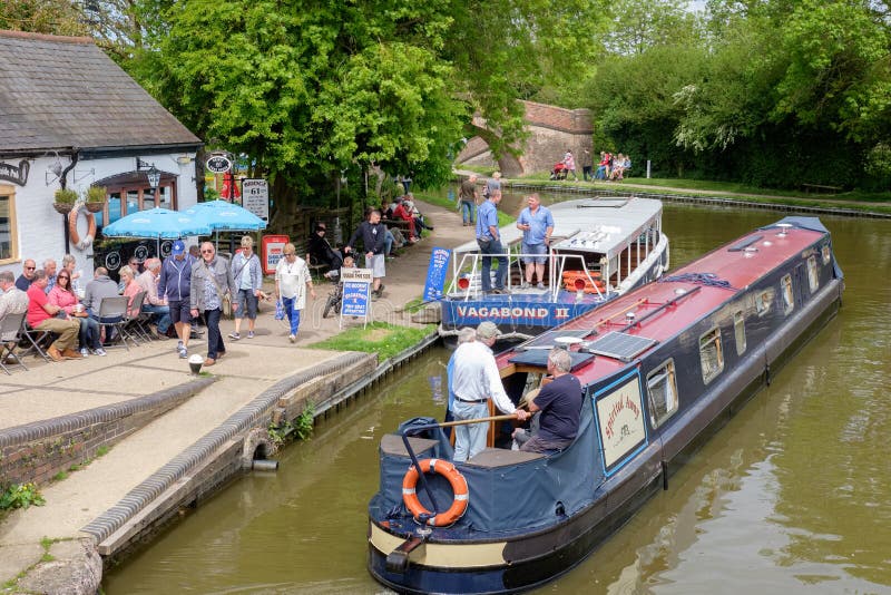 Foxton fissa il grande canale del sindacato, Leicesterschire, Regno Unito fotografie stock libere da diritti Foxton fissa il grande canale del sindacato, Leicesterschire, Regno Unito fotografie stock libere da diritti