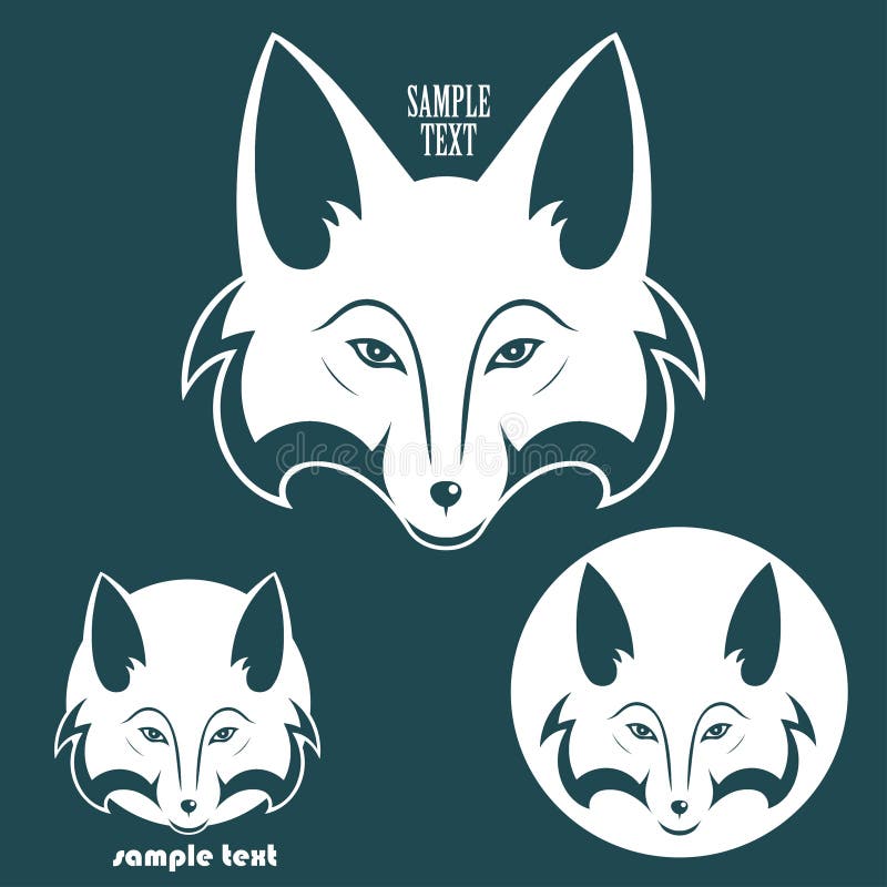 Vector illustration of fox background. Vector illustration of fox background