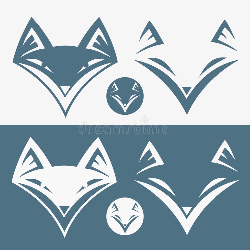 Vector illustration of fox head. Vector illustration of fox head