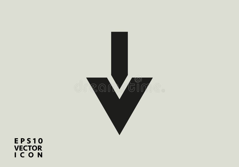 Decrease Icon. Direction Sign Stock Vector - Illustration of vector ...
