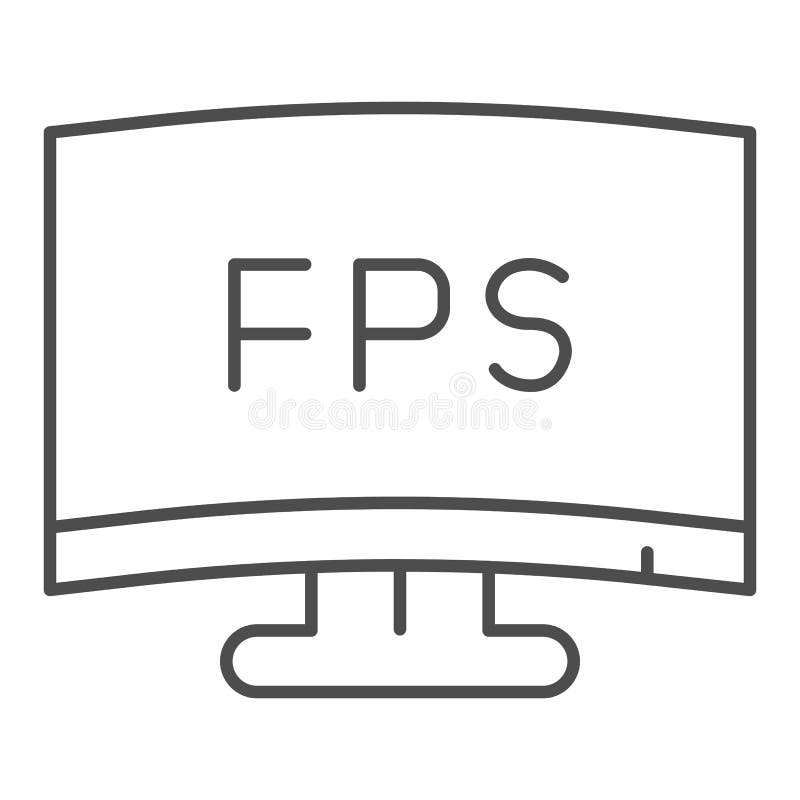 Fps定义细线图标现代显示器 每秒帧数计数器符号 轮廓样式白字图向量例证 插画包括有投反对票 具体化 Fps定义细线图标现代显示器 每秒帧数计数器符号 轮廓样式白字图向量例证 插画包括有投反对票 具体化