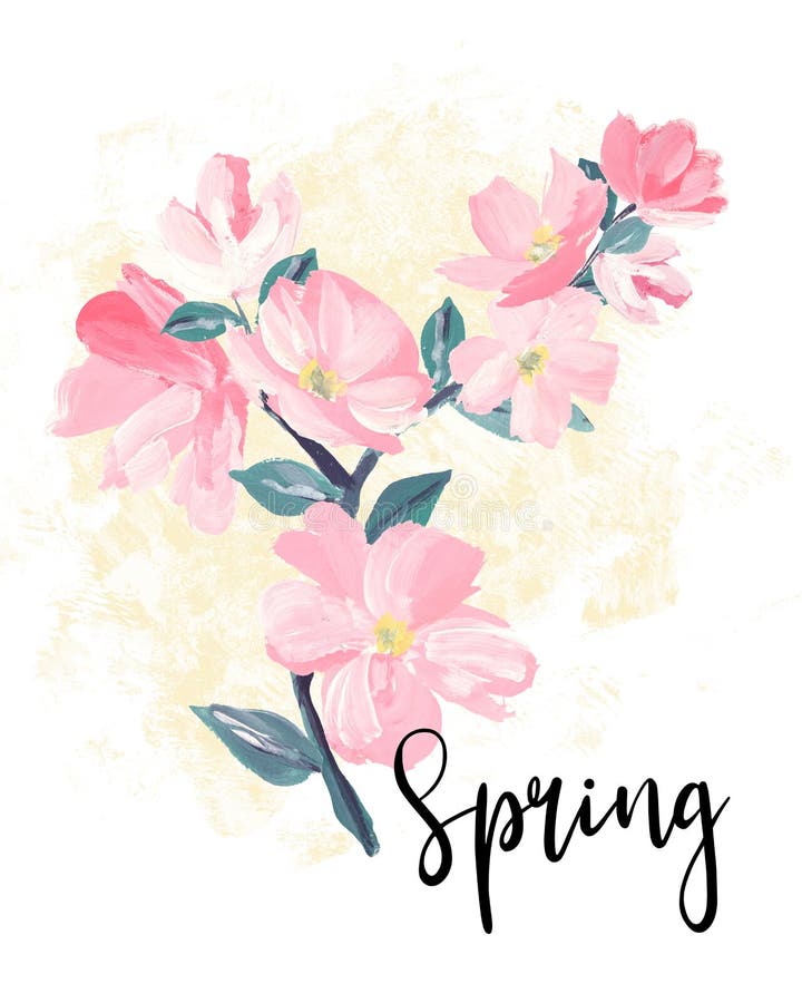 Fr?hlingsbeschriftung Grußkarten, Fahnen und Einladungskarte mit Blütenkirschblüte-Blumen Farbrosakirschblüte-Kirschblüte flowe stock abbildung Fr?hlingsbeschriftung Grußkarten, Fahnen und Einladungskarte mit Blütenkirschblüte-Blumen Farbrosakirschblüte-Kirschblüte flowe stock abbildung