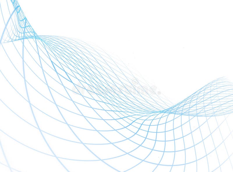 Fractal abstract background from graphic blue lines creating white squares vector illustration