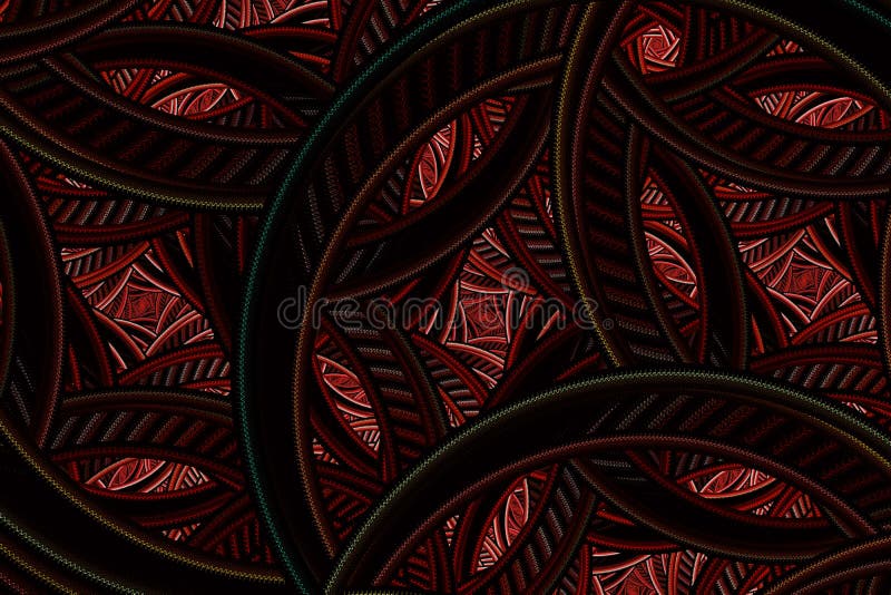 Fractal abstracto complejo Estampado de flores colorido con los círculos y las curvas libre illustration Fractal abstracto complejo Estampado de flores colorido con los círculos y las curvas libre illustration