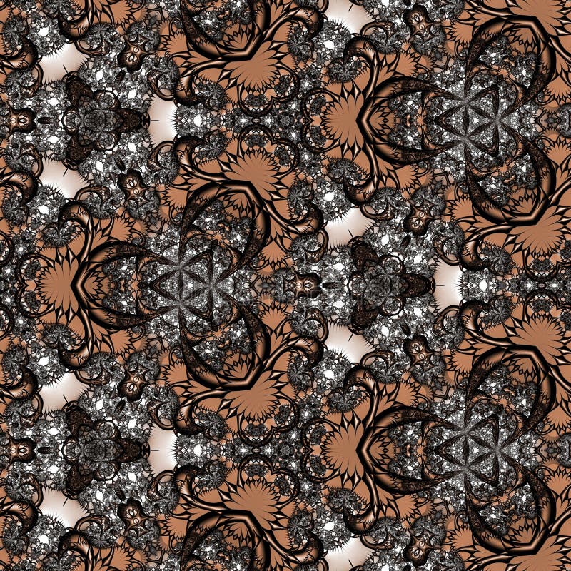 Fractal complex patterns - Mandelbrot set detail, digital artwork for creative graphic vector illustration