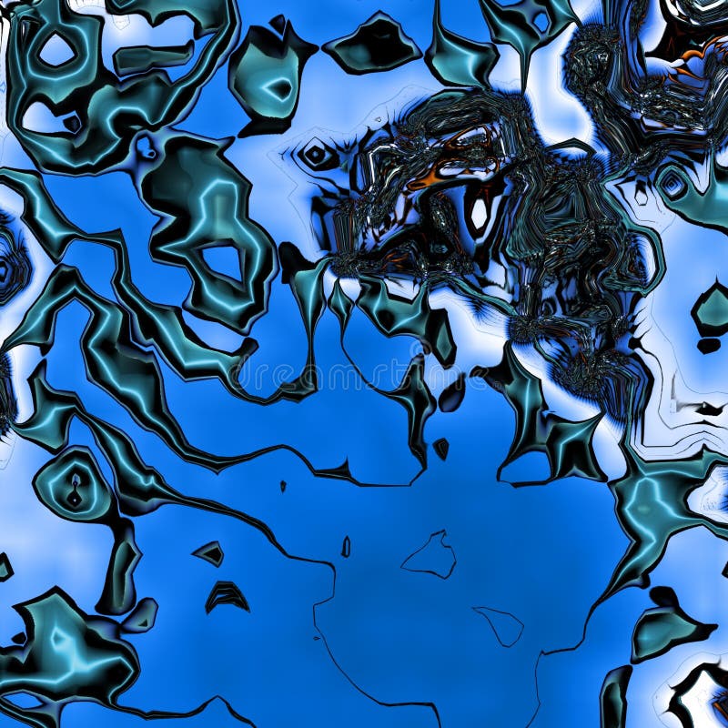 Fractal complex patterns - Mandelbrot set detail, digital artwork for creative graphic royalty free illustration