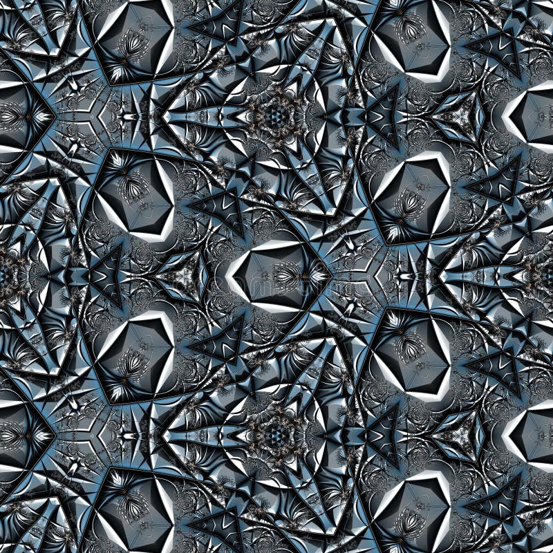 Fractal complex patterns - Mandelbrot set detail, digital artwork for creative graphic stock illustration