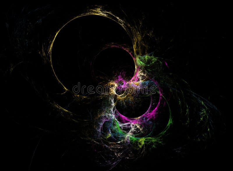 Abstract scifi background, worlds, colours, light and shade on b