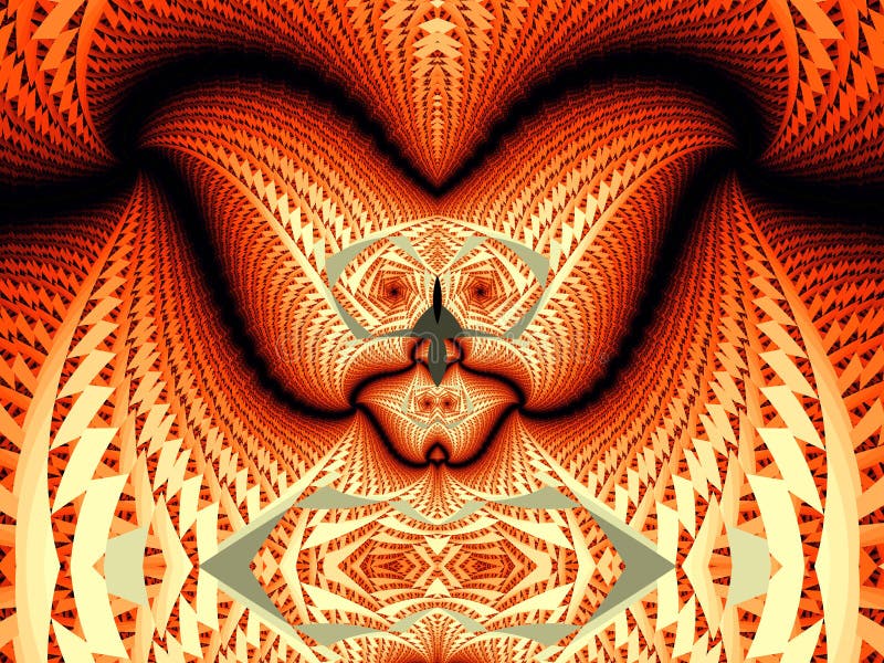 Fractal devil face