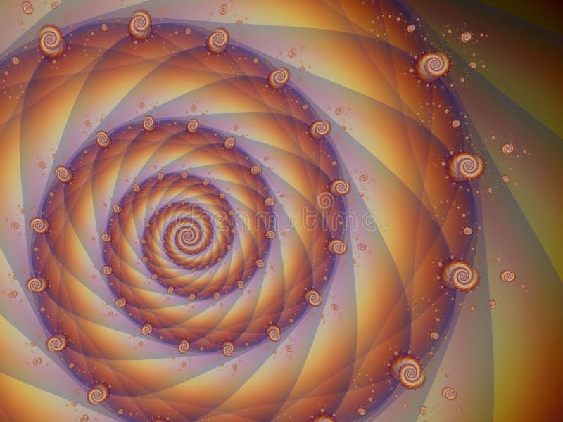 Fractal espiral ilustração do vetor Fractal espiral ilustração do vetor