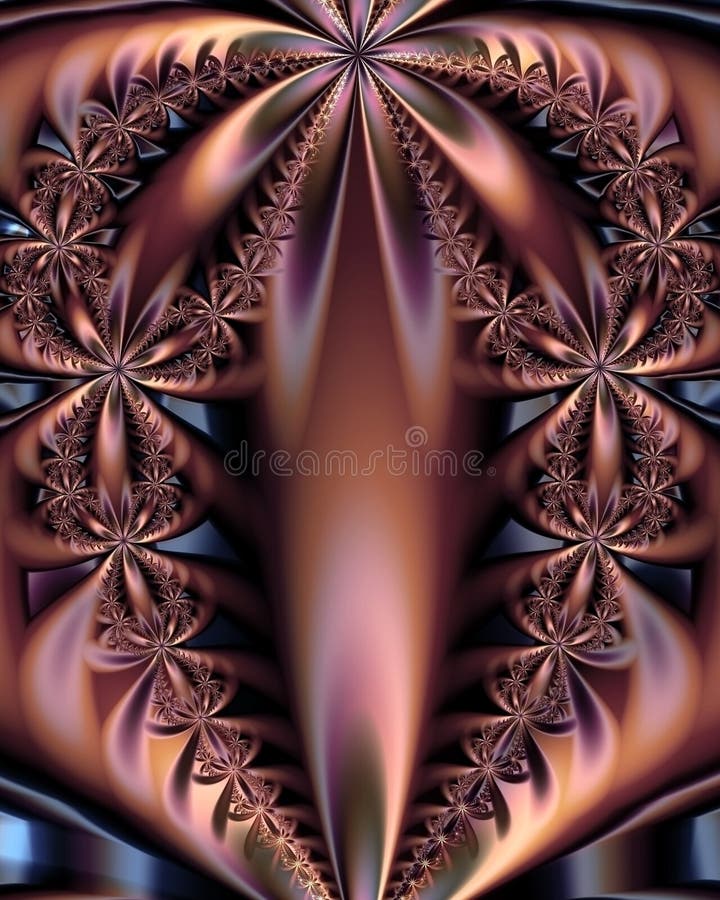 A Fractal Flower Arrangement vector illustration