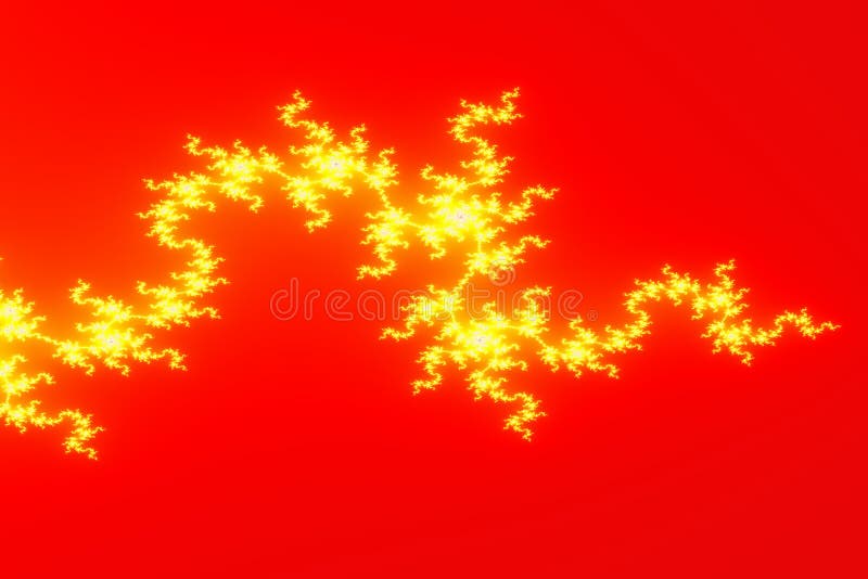 Fractal image. Fiery Dragon