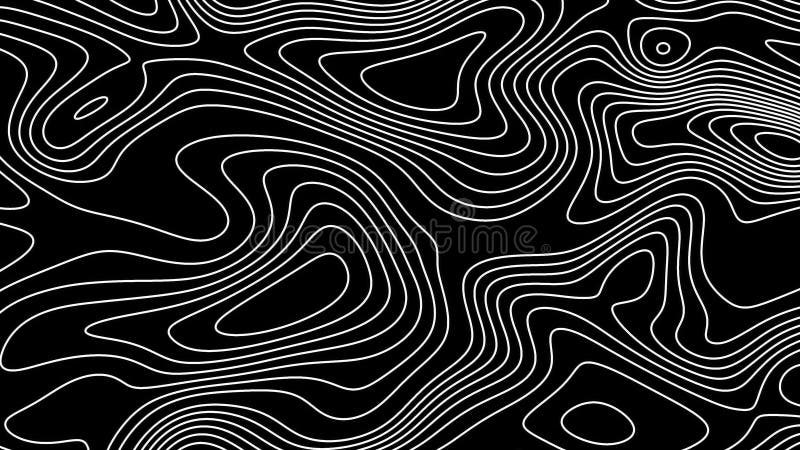 Fractal lines background. Topographic map like abstract backdrop.
