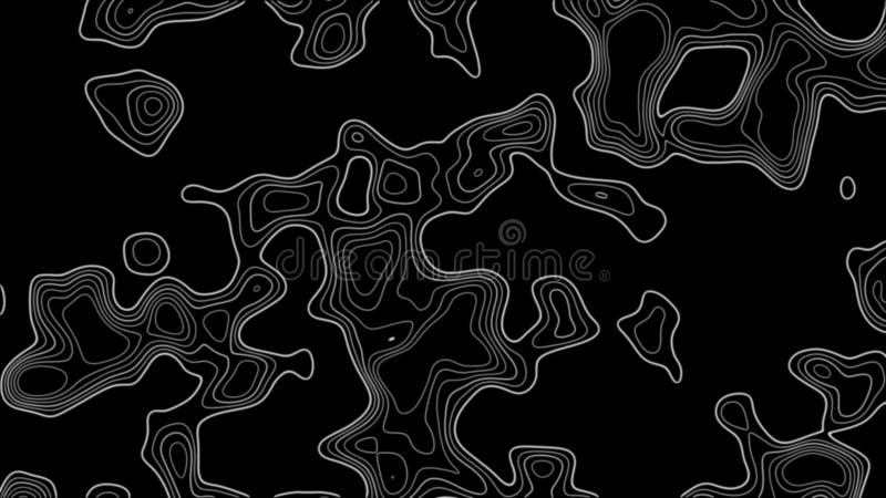 Fractal lines background. Topographic map like abstract backdrop royalty free illustration
