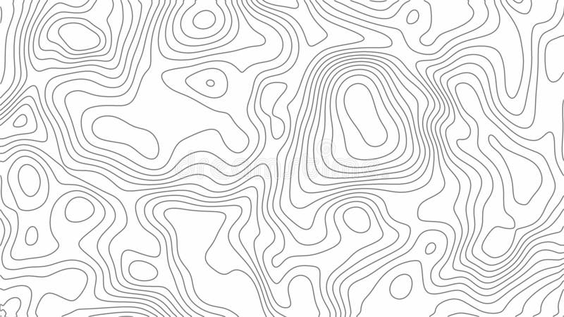 Fractal lines background. Topographic map like abstract backdrop stock illustration