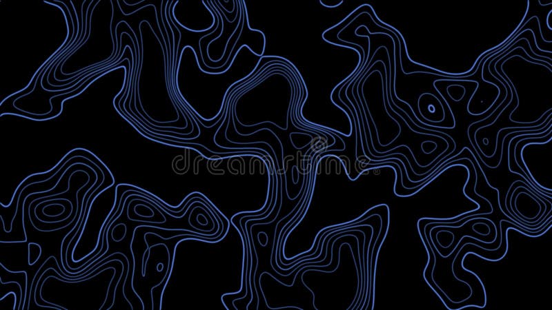 Fractal lines background. Topographic map like abstract backdrop stock illustration