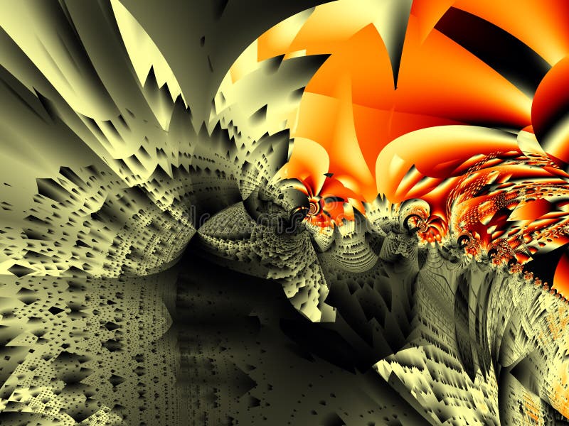 fractal miasta. royalty ilustracja fractal miasta. royalty ilustracja