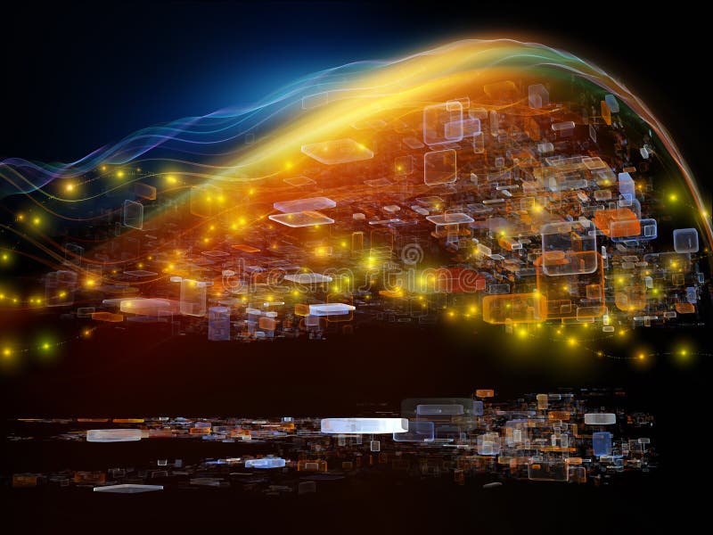 Fractal Realms Backdrop royalty free stock photography