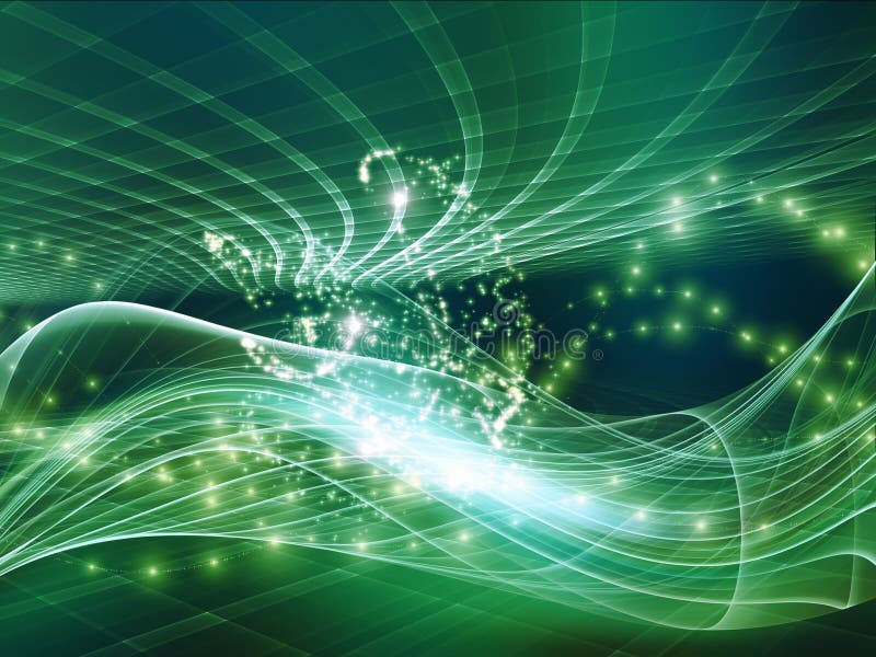 Fractal Realms Metaphor vector illustration