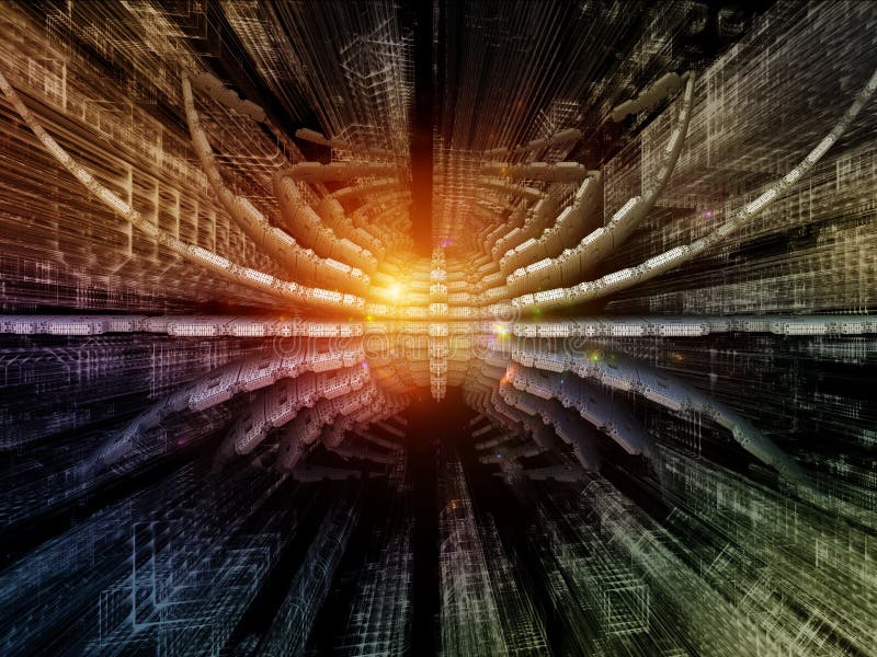 Fractal Spider Element stock illustration. Illustration of structure