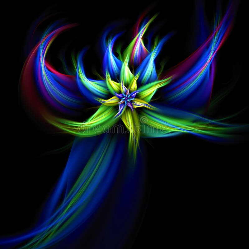 Fractal star flower