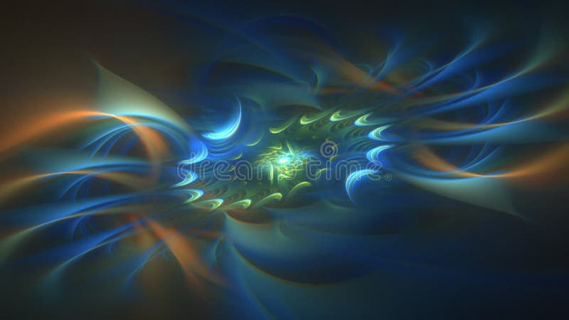 Fractal waves motion on abstract multicolored background. royalty free illustration