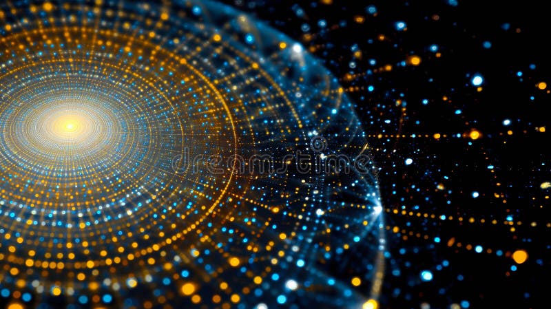 Fractal Wunderwerk zeigt komplexe Muster und lebendige Farben in kosmischer Darstellung lizenzfreie abbildung