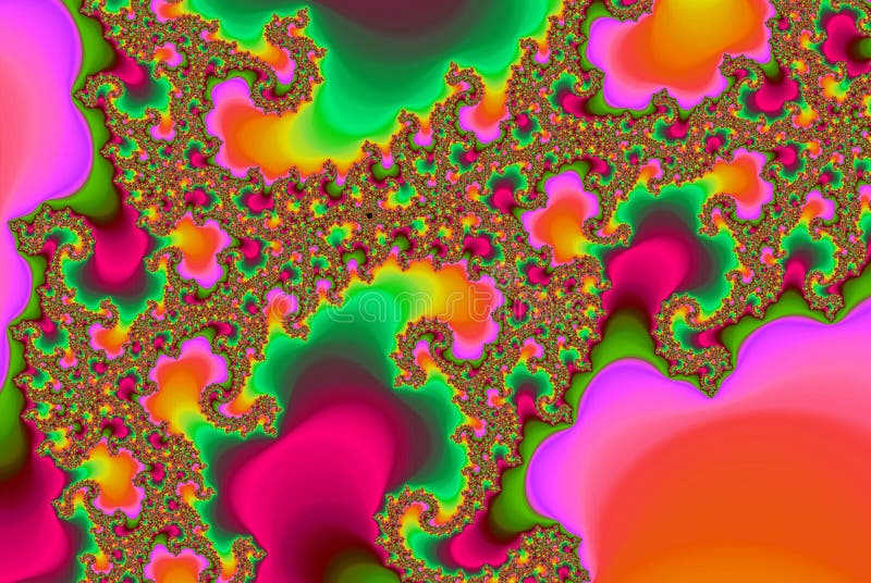 Fractal θαμπάδων του ζωηρόχρωμου στροβίλου πετάλων και ουράνιων τόξων λουλουδιών διανυσματική απεικόνιση Fractal θαμπάδων του ζωηρόχρωμου στροβίλου πετάλων και ουράνιων τόξων λουλουδιών διανυσματική απεικόνιση
