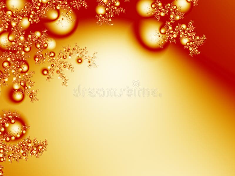 Fractal διακοσμήσεων και κλαδίσκων Χριστουγέννων υπόβαθρο στο χρυσό και το κόκκινο διανυσματική απεικόνιση Fractal διακοσμήσεων και κλαδίσκων Χριστουγέννων υπόβαθρο στο χρυσό και το κόκκινο διανυσματική απεικόνιση