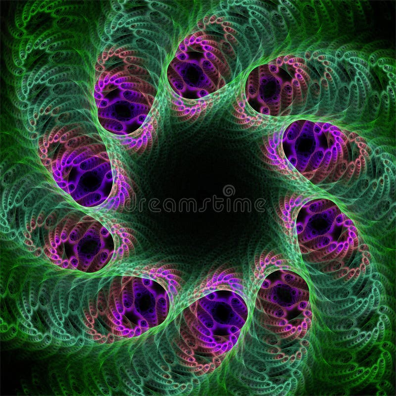 Fractal υπολογιστών το ψηφιακό σχέδιο τέχνης, αφηρημένες fractals φανταστικές μορφές, πράσινο καλειδοσκόπιο έπλεξε τη δομή ελεύθερη απεικόνιση δικαιώματος Fractal υπολογιστών το ψηφιακό σχέδιο τέχνης, αφηρημένες fractals φανταστικές μορφές, πράσινο καλειδοσκόπιο έπλεξε τη δομή ελεύθερη απεικόνιση δικαιώματος
