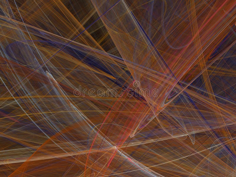 Fractale abstraite avec les lignes et les vagues incurvées colorées photo libre de droits Fractale abstraite avec les lignes et les vagues incurvées colorées photo libre de droits