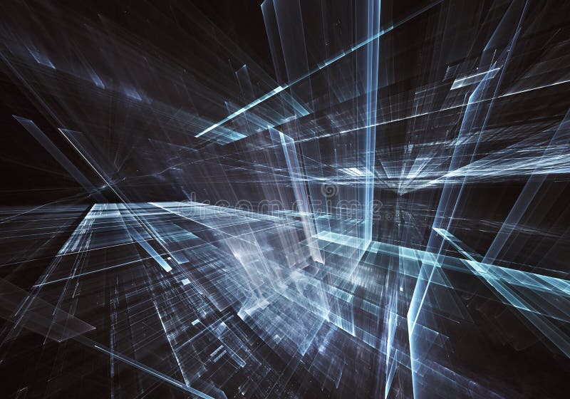 Fractalkonst - bild för dator 3D, teknologisk bakgrund stock illustrationer Fractalkonst - bild för dator 3D, teknologisk bakgrund stock illustrationer