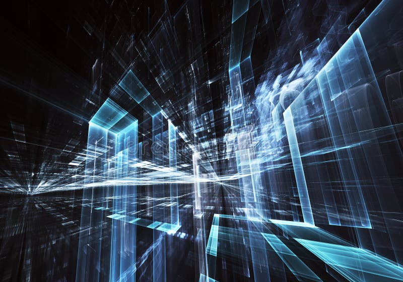 Fractalkunst - Bild des Computers 3D, technologischer Hintergrund lizenzfreie abbildung Fractalkunst - Bild des Computers 3D, technologischer Hintergrund lizenzfreie abbildung