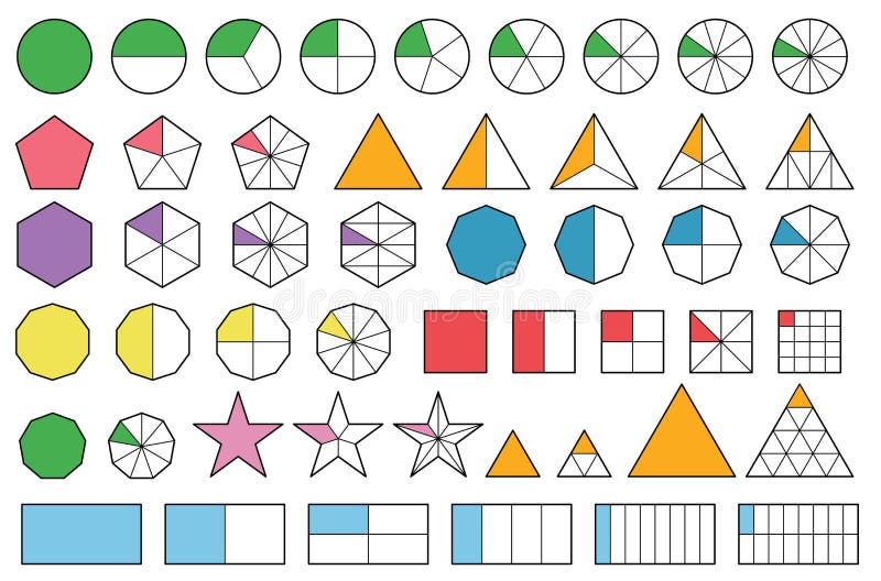 equivalent fractions clipart