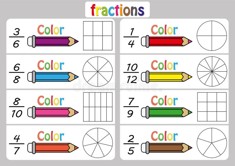 equivalent fractions clipart