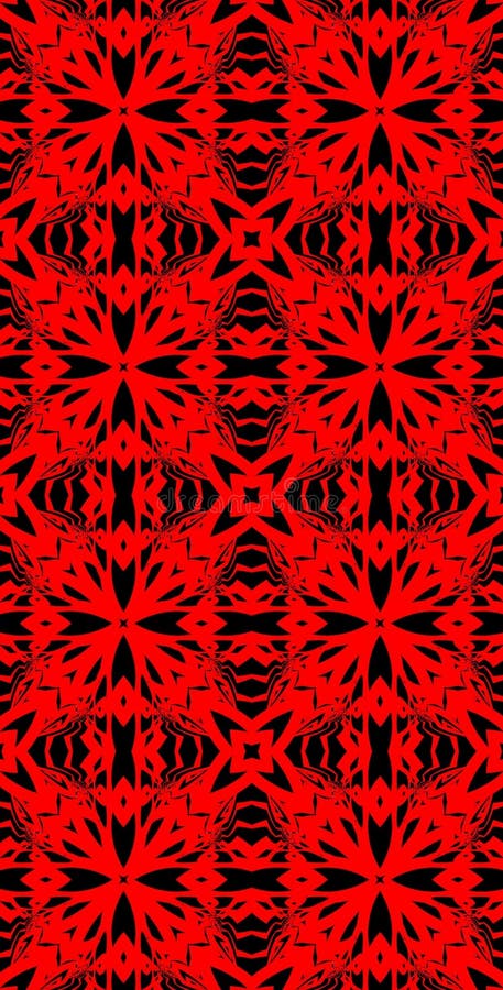 Fractodome Fractal Seamless Tileable Tall Pattern Designs vector illustration