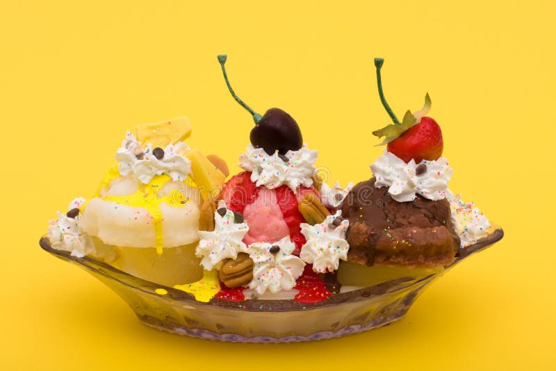 Banana Split fotografía de archivo libre de regalías
