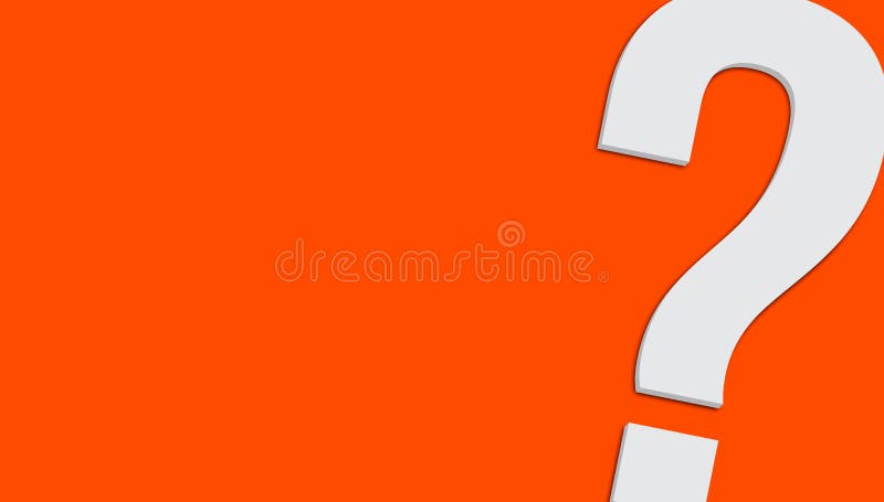Fragezeichensymbol in der unbedeutenden weißen grauen Farbe 3D lokalisiert auf sauberem Hintergrund der einfachen minimalen Leuch vektor abbildung