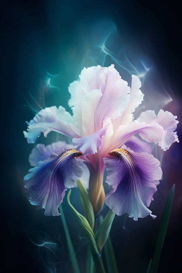 Iris flowers pink card - Stock Illustration [103846447] - PIXTA