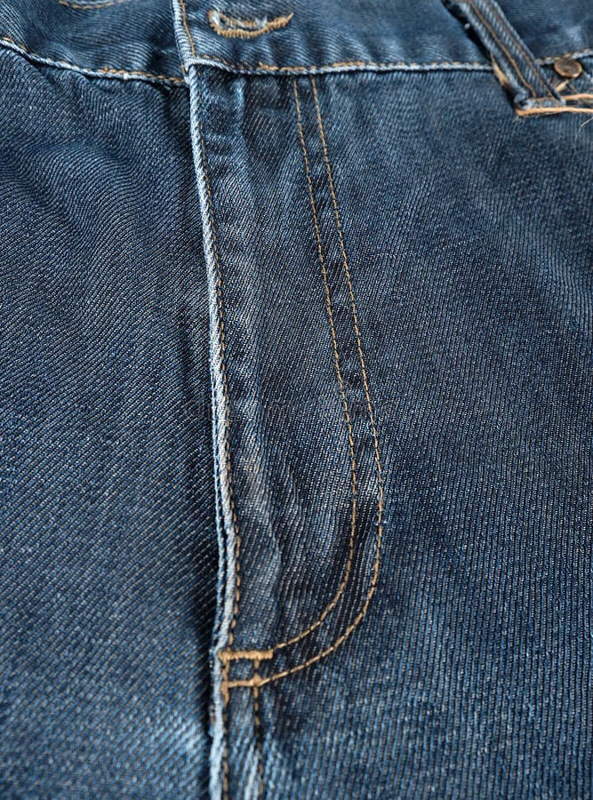 Fragment of Blue Jeans, Fly on the Pants Stock Image Image of detail