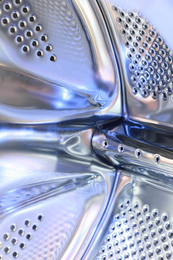 Fragment of a drum of the washing m stock photography