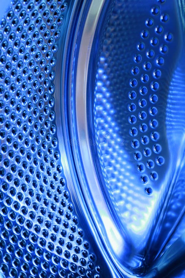 Fragment of a drum of the washing m stock photo