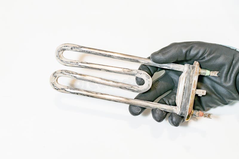 Fragment of the heating element of the washing machine royalty free stock images
