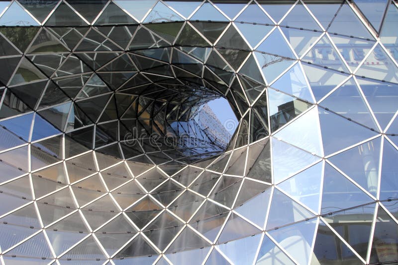 Fragment of modern architecture stock photo