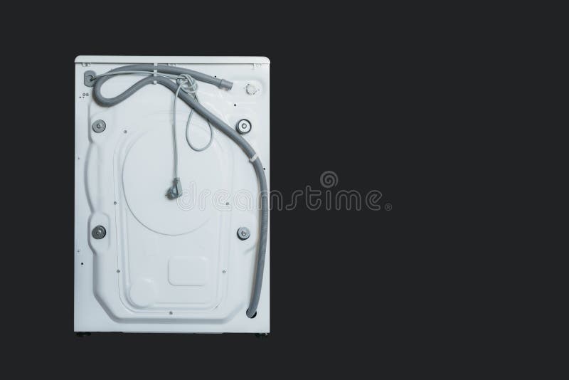 Fragment of a new washing machine stock images