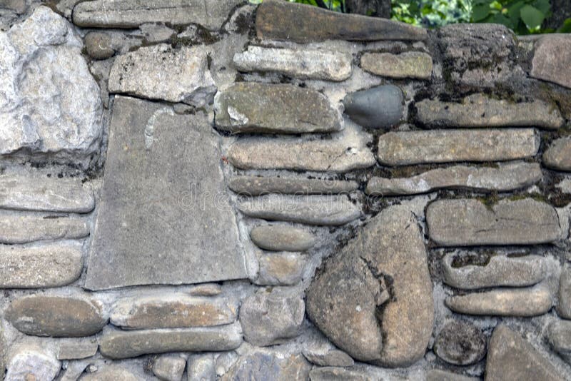 Fragment of a Stone Wall. Part of Stone Wall for Background or Texture Stock Photo Image of