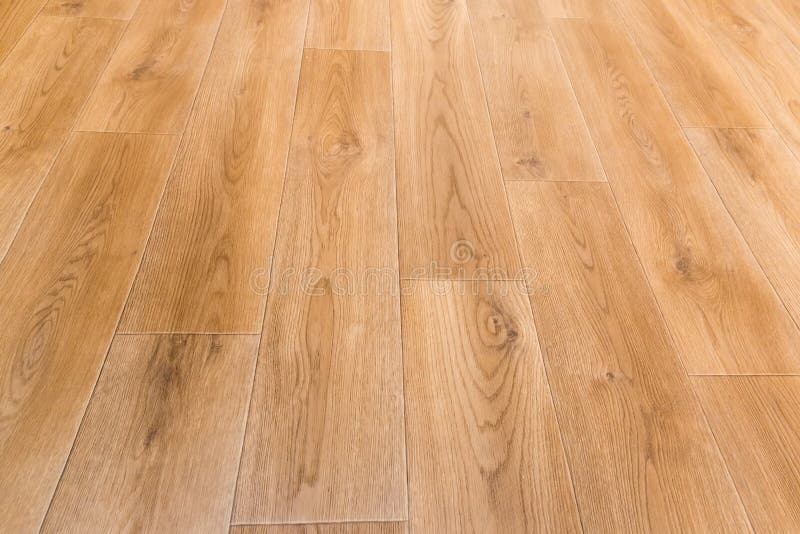 Fragment Of Vinyl Flooring With Wooden Planks Embossed Imitation