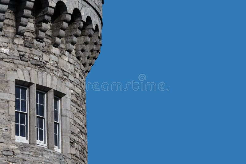 Fragmento de la torre Dublín, Irlanda - fondo del castillo separado imagenes de archivo Fragmento de la torre Dublín, Irlanda - fondo del castillo separado imagenes de archivo