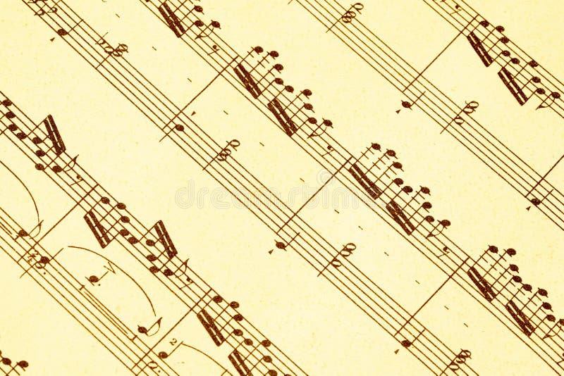 Fragmento de música de hojas de piano música clásica foto de archivo